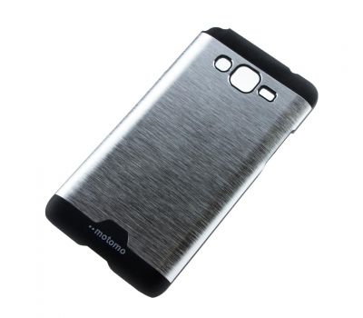 Чохол-накладка Motomo для Samsung G530 срібло/чорний