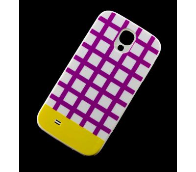 Чохол для Samsung i9500 Galaxy S4 Araree клітинка фіолетовий