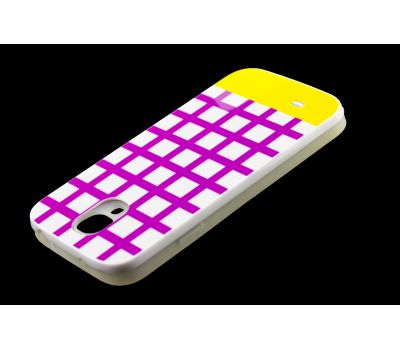 Чохол для Samsung i9500 Galaxy S4 Araree клітинка фіолетовий 1801900