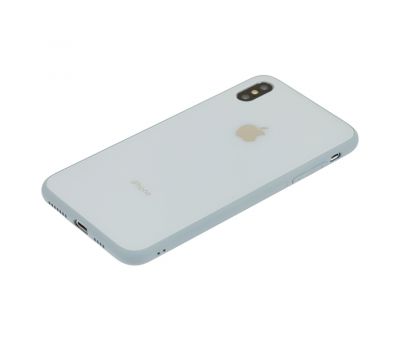 Чохол New glass для iPhone Xs Max синій туман 1805714