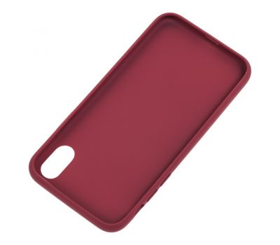 Чохол Carbon New для iPhone Xs Max темно-червоний 1807923