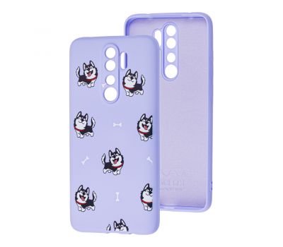 Чохол для Xiaomi Redmi Note 8 Pro Wave Fancy haski / light purple