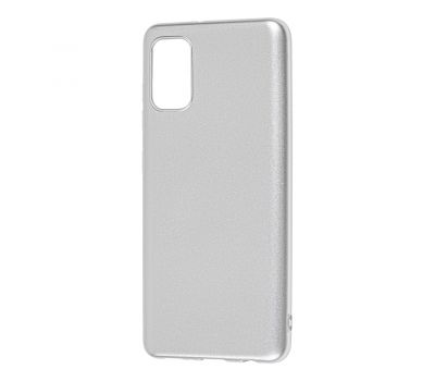 Чохол для Samsung Galaxy A41 (A415) Molan Cano глянець сріблястий