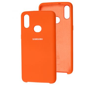 Чохол для Samsung Galaxy A10s (A107) Silky Soft Touch помаранчевий