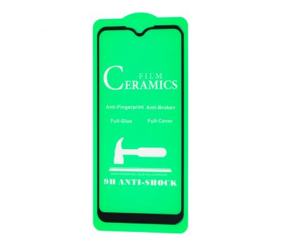 Захисне скло Samsung Galaxy A01 (A015) "ceramics anti-shock" чорне (OEM)