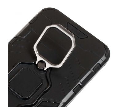 Чохол для Huawei P Smart Plus Transformer Ring удароміцний з кільцем чорний 1817013