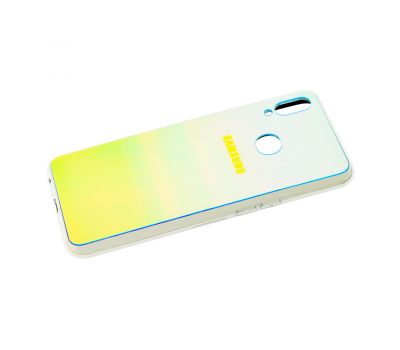 Чохол для Samsung Galaxy A10s (A107) Rainbow glass з лого синій 1824229