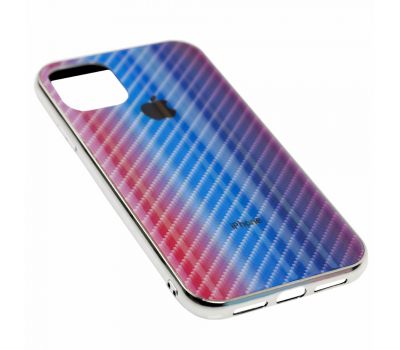 Чохол для iPhone 11 Carbon Gradient Hologram синій 1833582