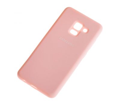 Чохол для Samsung Galaxy J6 2018 (J600) Silicone cover рожевий 1836909