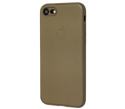Чохол Leather для iPhone 7/8 захист 360 світло-коричневий