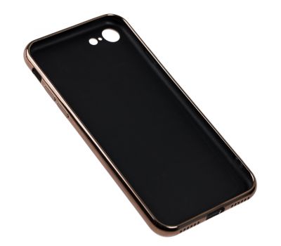 Чохол для iPhone 7/8 Silicone case матовий (TPU) рожево-золотистий 1839235