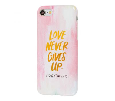 Чохол Glossy для iPhone 7 / 8 Pictures love never gives up