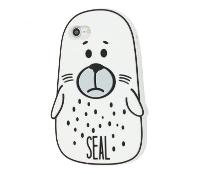 Чохол для iPhone 7 / 8 Fat Animals білий тюлень