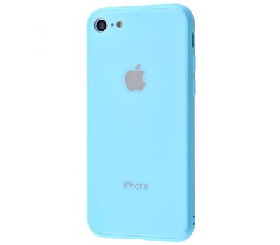 Чохол New glass для iPhone 7/8 блакитний
