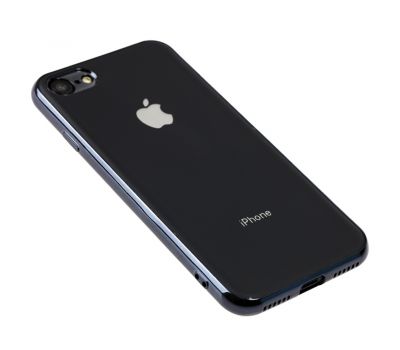 Чохол для iPhone 7/8 Silicone case матовий (TPU) чорний 1843151