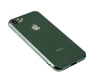 Чохол для iPhone 7/8 Silicone case матовий (TPU) темно-зелений 1843148