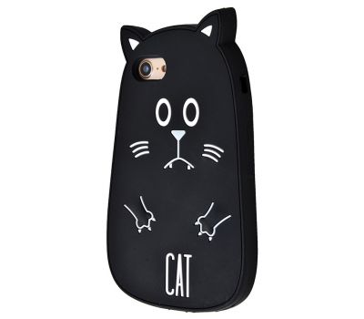 Чохол для iPhone 7 Fat Animals чорний кіт