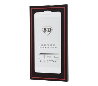 Захисне 5D скло для Xiaomi Redmi Note 4x білий 1861105