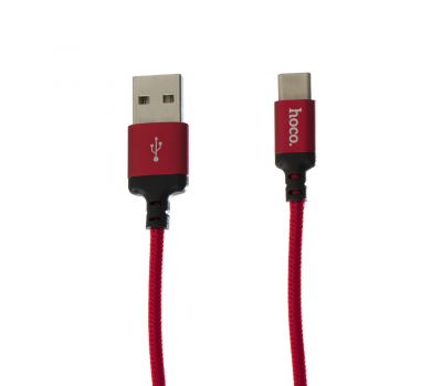 Кабель USB Hoco X14 Times Speed Type-C 2m красно-черный