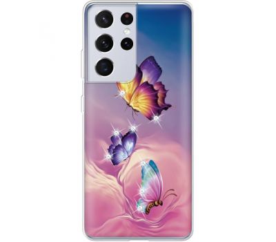 Силіконовий чохол BoxFace Samsung G998 Galaxy S21 Ultra Butterflies (941776-rs19)