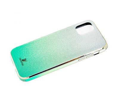 Чохол для iPhone 11 Pro Swaro glass сріблясто-бірюзовий 1876518