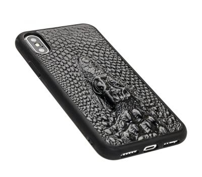 Чохол для iPhone X/Xs Reptile Cayman чорний 1876426