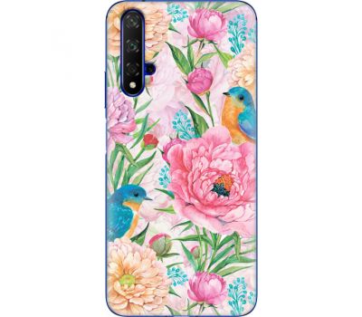 Силіконовий чохол BoxFace Huawei Honor 20 Birds in Flowers (37632-up2374)