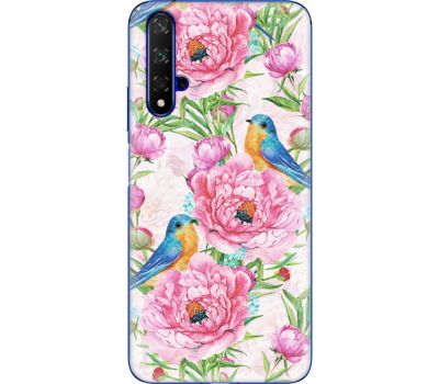 Силіконовий чохол BoxFace Huawei Honor 20 Birds and Flowers (37632-up2376)