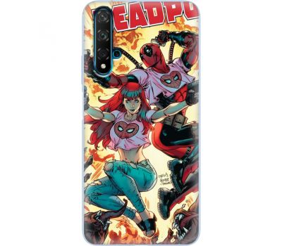 Силіконовий чохол BoxFace Huawei Nova 5T Deadpool and Mary Jane (38617-up2454)