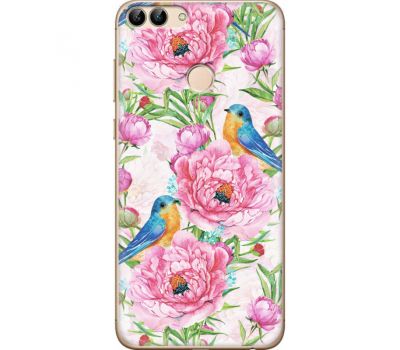 Силіконовий чохол BoxFace Huawei P Smart Birds and Flowers (32669-up2376)