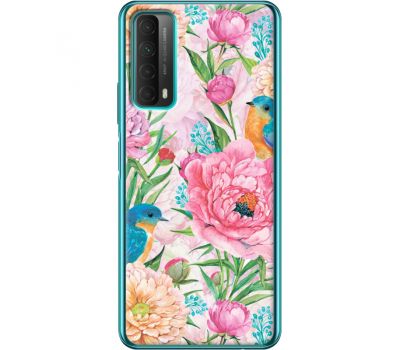 Силіконовий чохол BoxFace Huawei P Smart 2021 Birds in Flowers (41133-up2374)