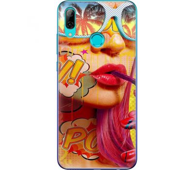 Силіконовий чохол BoxFace Huawei P Smart 2019 Yellow Girl Pop Art (35788-up2442)