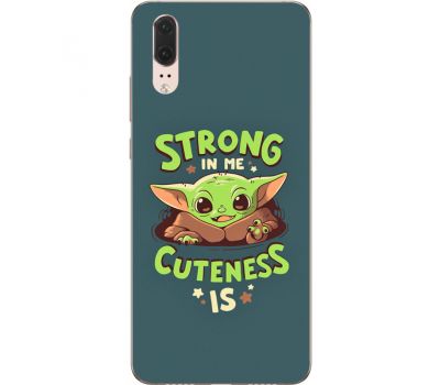 Силіконовий чохол BoxFace Huawei P20 Strong in me Cuteness is (33128-up2337)