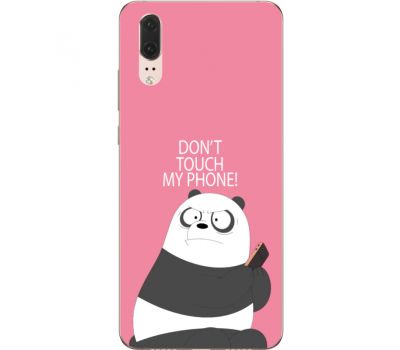 Силіконовий чохол BoxFace Huawei P20 Dont Touch My Phone Panda (33128-up2425)