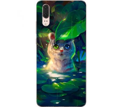 Силіконовий чохол BoxFace Huawei P20 White Tiger Cub (33128-up2452)