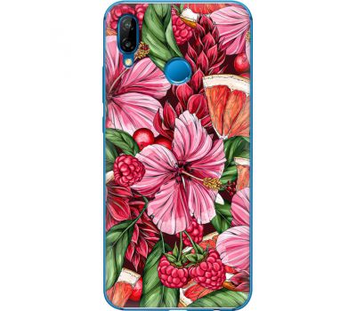 Силіконовий чохол BoxFace Huawei P20 Lite Tropical Flowers (33127-up2416)