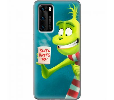 Силіконовий чохол BoxFace Huawei P40 Santa Hates You (39746-up2449)