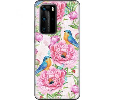 Силіконовий чохол BoxFace Huawei P40 Pro Birds and Flowers (39750-up2376)