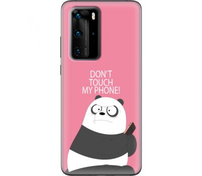 Силіконовий чохол BoxFace Huawei P40 Pro Dont Touch My Phone Panda (39750-up2425)