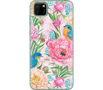 Силіконовий чохол BoxFace Huawei Y5p Birds in Flowers (40022-up2374)