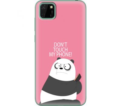 Силіконовий чохол BoxFace Huawei Y5p Dont Touch My Phone Panda (40022-up2425)