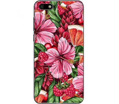 Силіконовий чохол BoxFace Huawei Y5 2018 Tropical Flowers (33370-up2416)