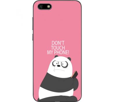 Силіконовий чохол BoxFace Huawei Y5 2018 Dont Touch My Phone Panda (33370-up2425)