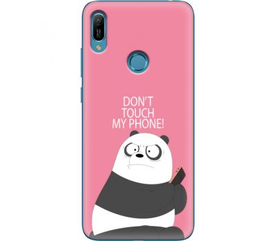 Силіконовий чохол BoxFace Huawei Y6 Prime 2019 Dont Touch My Phone Panda (36648-up2425)