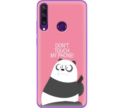 Силіконовий чохол BoxFace Huawei Y6p Dont Touch My Phone Panda (40017-up2425)