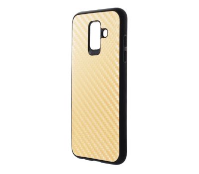 Чохол для Samsung Galaxy A6 2018 (A600) hard carbon золотистий 190153