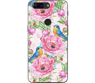 Силіконовий чохол BoxFace OnePlus 5T Birds and Flowers (33858-up2376)