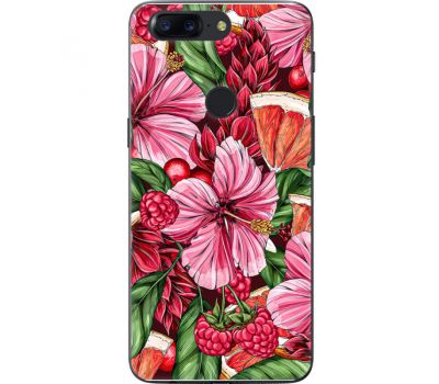 Силіконовий чохол BoxFace OnePlus 5T Tropical Flowers (33858-up2416)