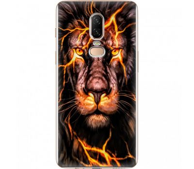 Силіконовий чохол BoxFace OnePlus 6 Fire Lion (33859-up2437)