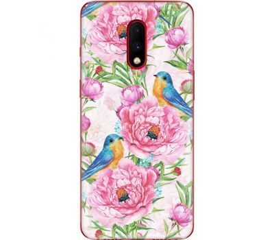 Силіконовий чохол BoxFace OnePlus 7 Birds and Flowers (37256-up2376)